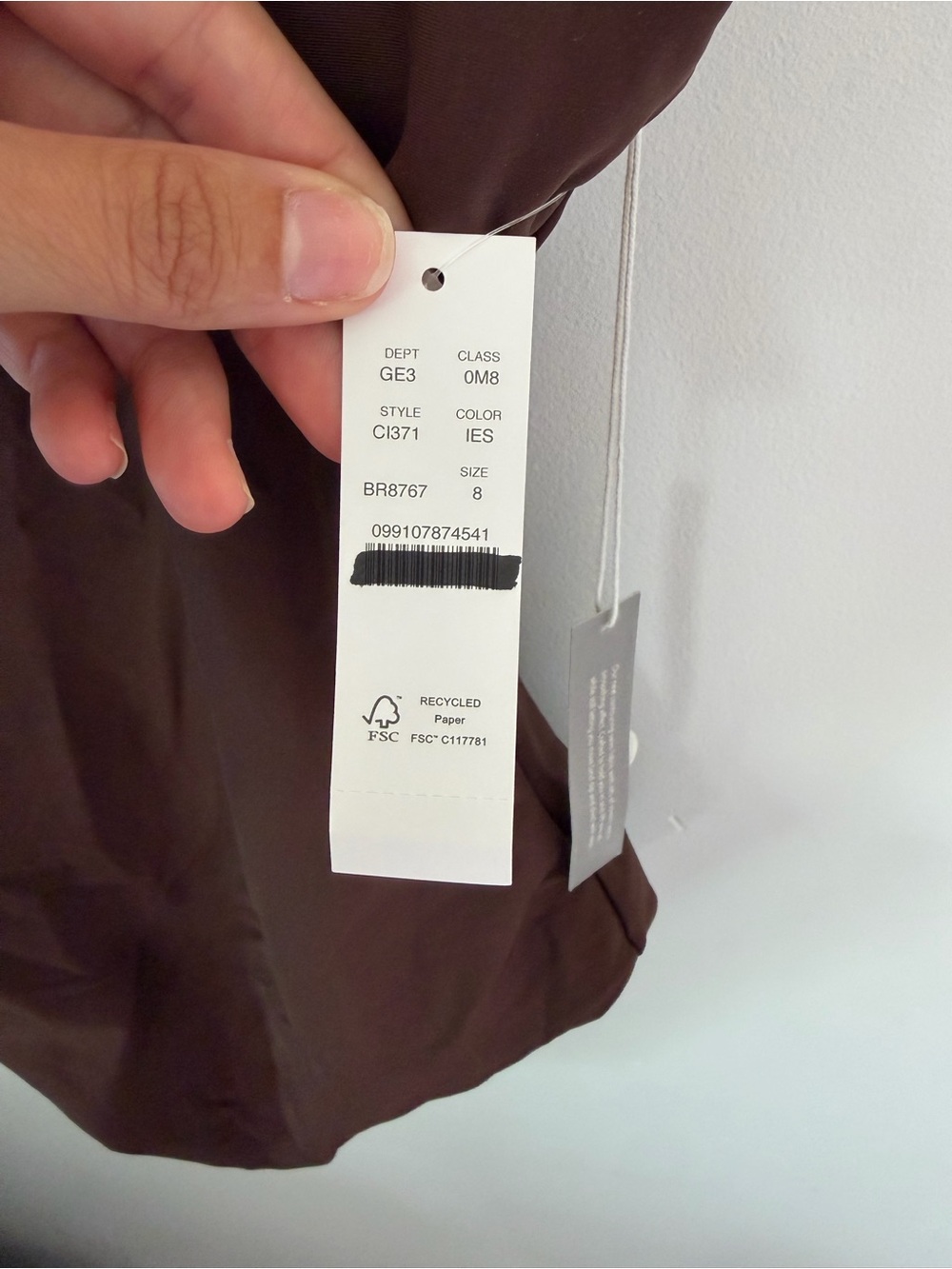 J. Crew Brown V-Neck One-Piece Swimsuit - Picture 5 of 8